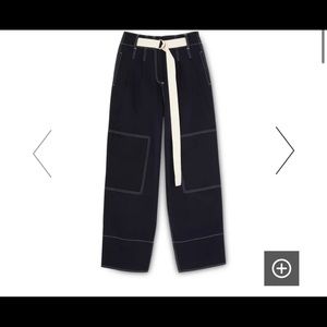 Lee Matthews Navy Bonnie Drill Pant